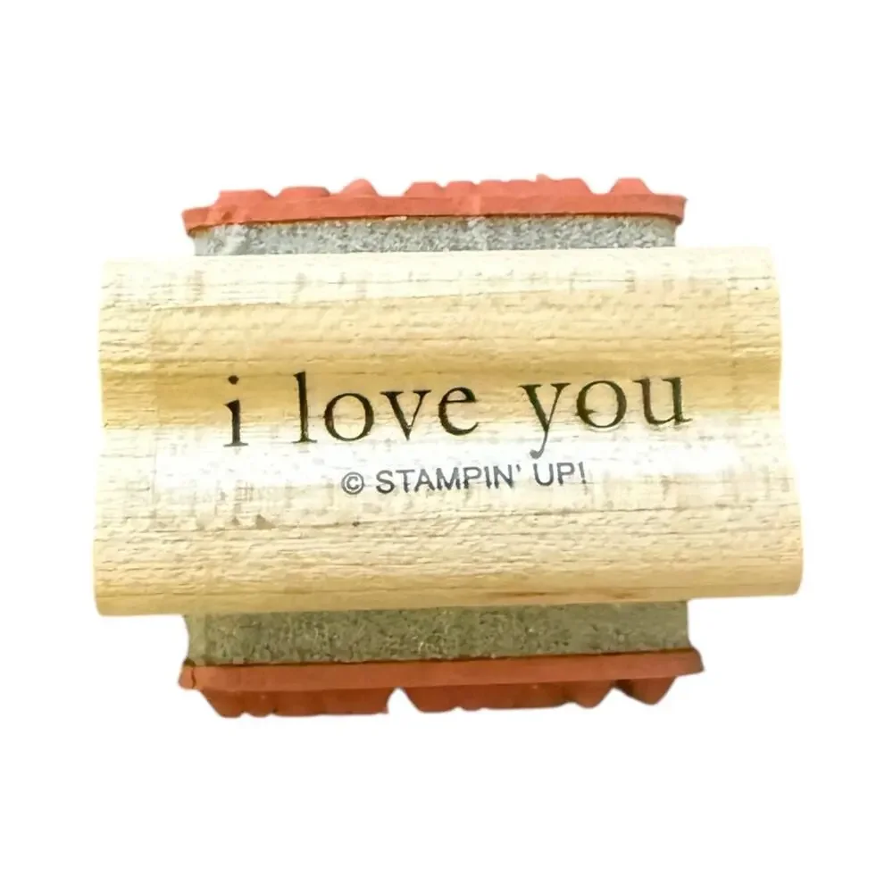 Stampin Up I Love You I Miss You Double Sided Stamp Rubber Stamp